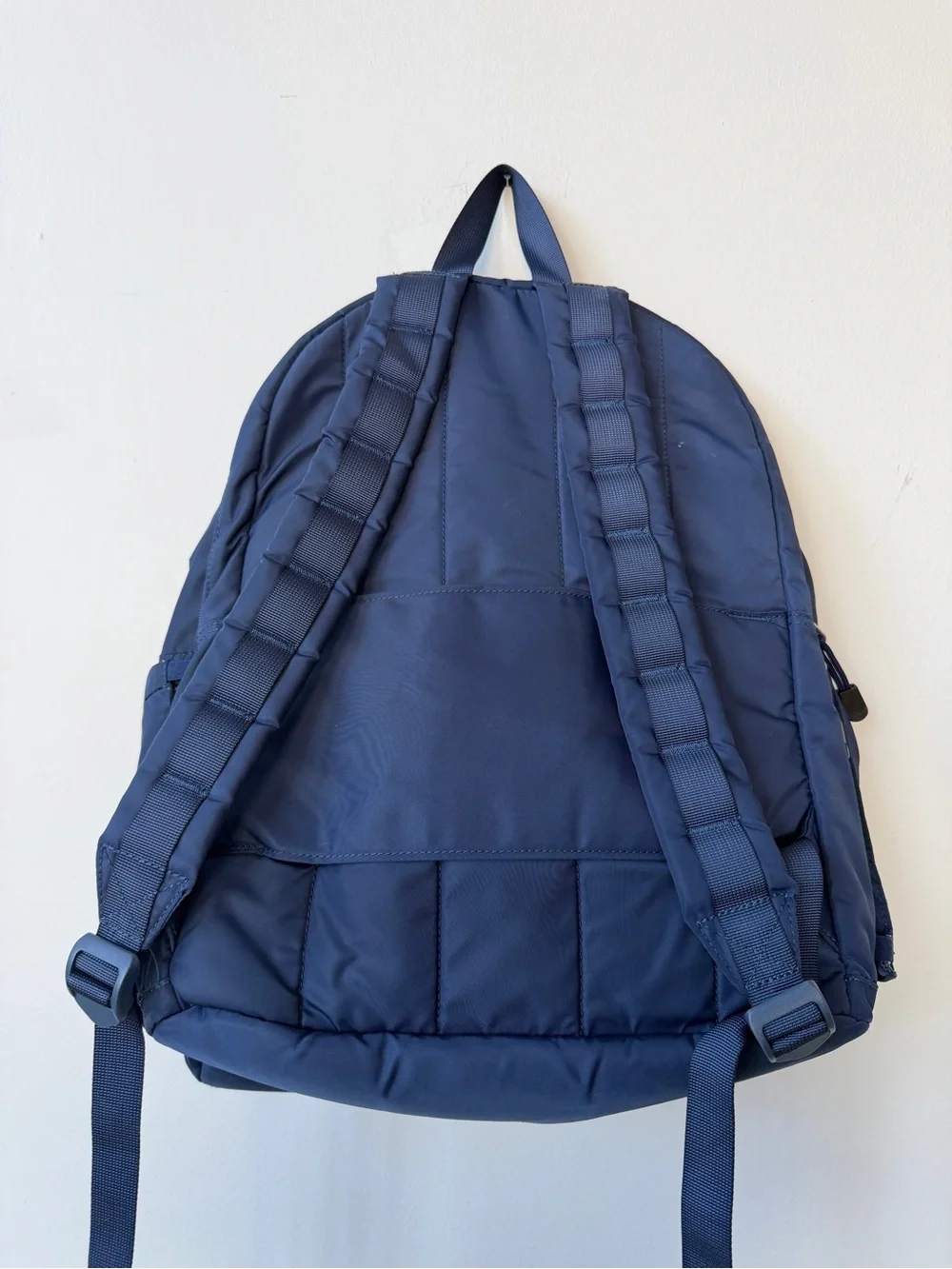 STATE Kids Kane Double Pocket Large Navy & Blue Chevron Backpack
